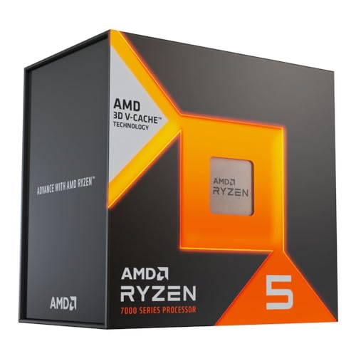 Amd Ryzen 5 7600X3D Processore 4,1 Ghz 96 Mb L3 (Amd Ryzen 5 7600X3D Box ? 100-100001721Wof)