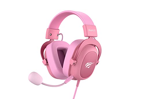 Havit H2002D Gaming Headphones (Pink)