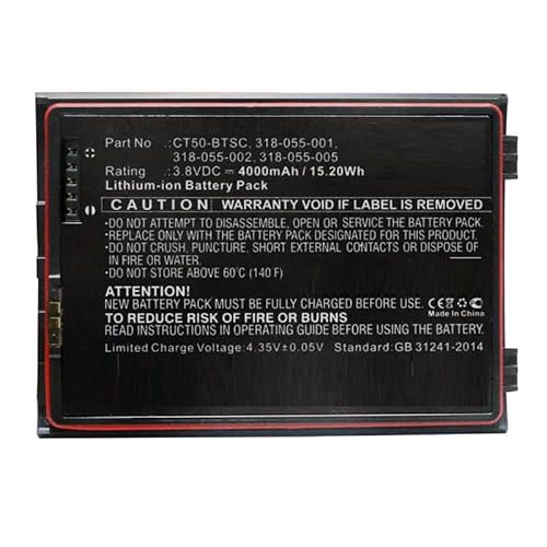Coreparts Sparepart Battery 15.20Wh Li-Ion 3.8V 4000Mah Black 15.20Wh Li-Ion, Honeywell: 318-055-005, 318-055-067 (4000Mah Black 15.20Wh Li-Ion 3.8V 4