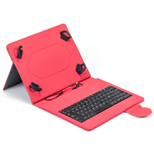 Funda Tablet Maillon Urban Keyboard Usb 9-7"-10-2" Rojo