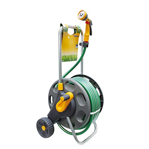 Hozelock Carrello Avvolgitubo Assemblato + Tubo 30 Mt Irrigazione Giardino Giardinaggio Esterno