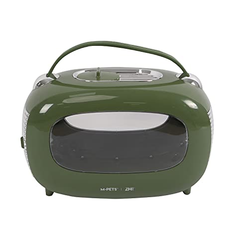 Caisse De Transport - M Pets - Sixties Classic - Poignée - Bandouliere - Ouverture Latérale - 5 Kg Max - Vert