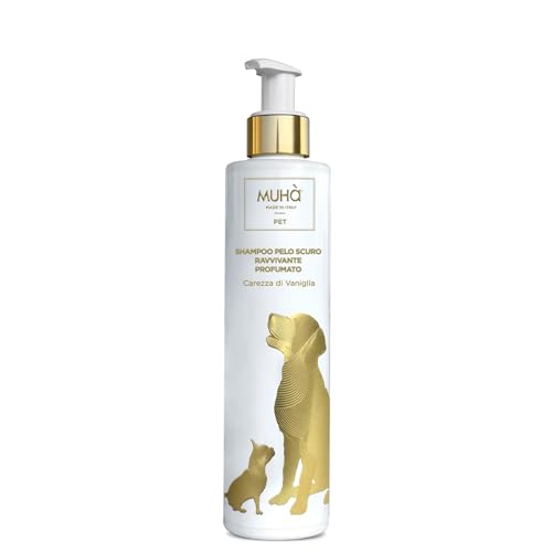 Muha' Shampoo Per Cani Pelo Scuro 200Ml Carezza Di Vaniglia
