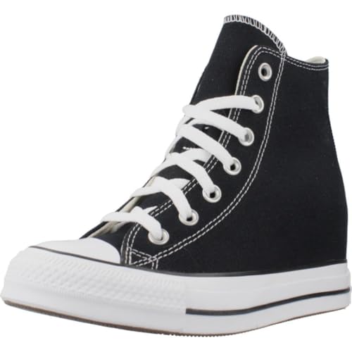Converse Chuck Taylor All Star Classic Wedge Plataform Piatto Sneaker, Nero, 40 Eu