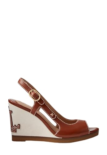 Lauren Ralph Lauren Sandali Con Zeppa Roni 802935576 Marrone