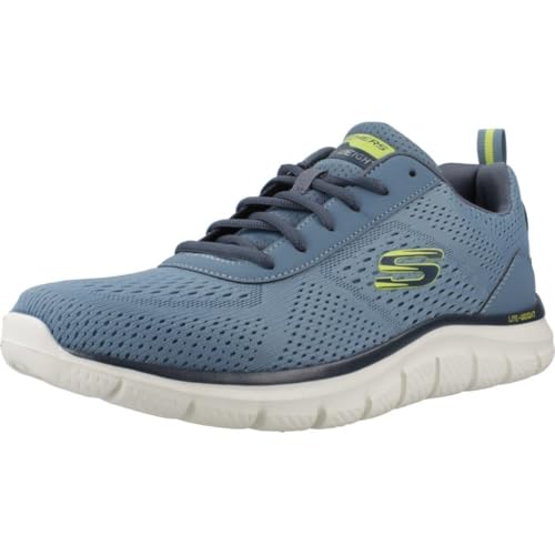 Skechers Track Leshur, Scarpe Da Ginnastica Uomo, Rete Sintetica Ardesia, 42 Eu