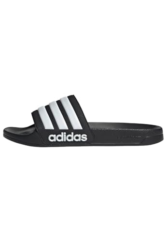 Adidas Adilette Shower Slides, Infradito Unisex-Adulto, Core Black Cloud White, 39 Eu
