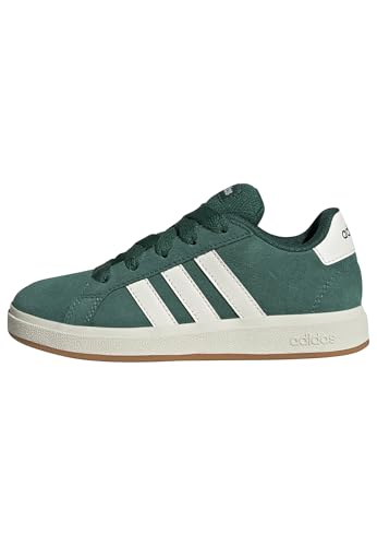 Adidas Grand Court 00S Shoes Kids, Scarpe Unisex-Bambini, Collegiate Green/Off White/Gum, 39 1/3 Eu