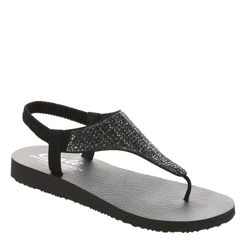 Skechers Meditation Glamorous Muse, Sandali Donna, Black, 40 Eu