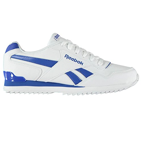 Reebok Royal Glide Ripple Clip, Sneaker Uomo, White Vital Blue, 34 Eu
