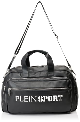 Plein Sports Duffle New Arizona, Handbag Donna, Black Nikel