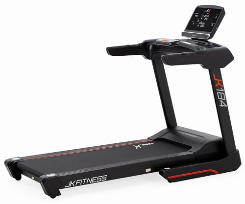Jk Fitness Tapis Roulant Elettrico Jk184 [Velocità 1-22 Km/H] Motore Professionale 4.0 Hp Ac [Inclinazione 15 Livelli] Superficie 54X160Cm, Ammortizza