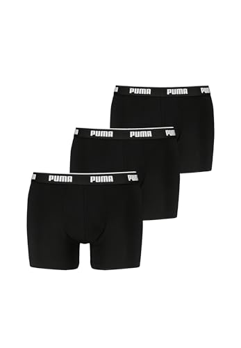 Puma Men Everyday Basic Boxers 3P Black/Black - M