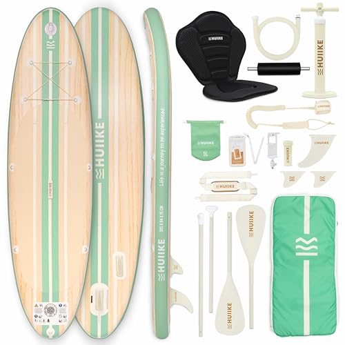 Huiike Tavola Sup Gonfiabile Adulti Con Accessori Inclusi, Pagaia, Pinne, Pompa. Stand Up Paddle Board Con Grande Stabilità E Resistenza. 305 X 84 X 1