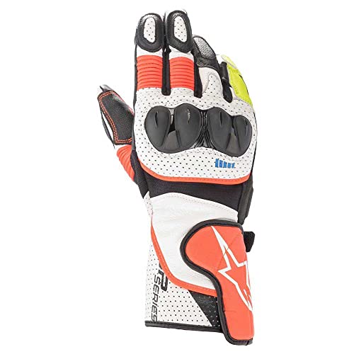 Alpinestars Sp-2 V3, Guanti Da Motociclista, Corti Da Motociclista, Guanti Sportivi, Taglia L, Unisex, Per Tutto L'Anno, In Pelle