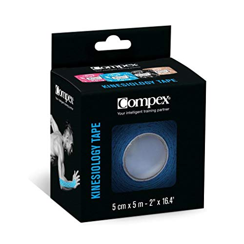 Compex Rouleau De Tape Kinésiologique, Fascia Adesiva Elastica Unisex, Nero, Taglia Unica