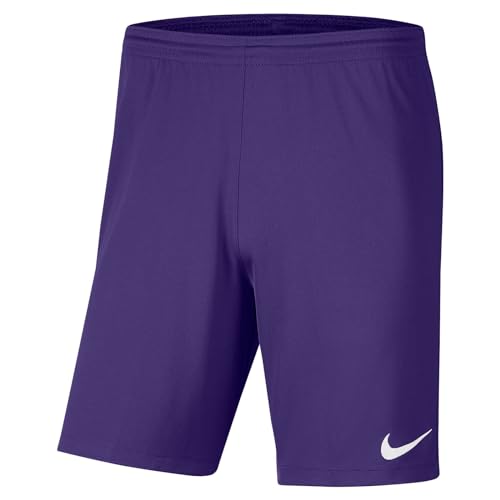 Nike Bv6855-547 Dri-Fit Park 3 Pantaloncini Uomo Court Purple/White Taglia Xl