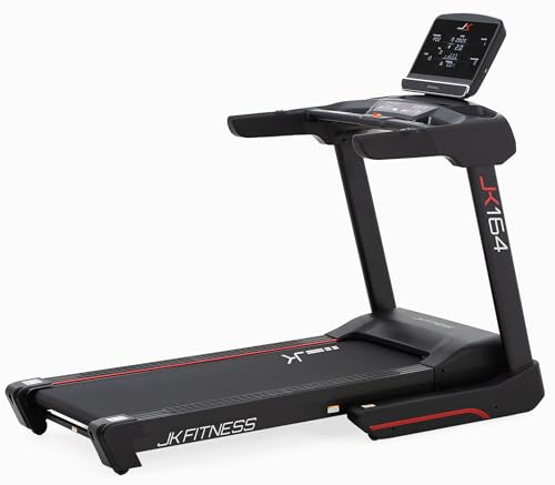 Jk Fitness Tapis Roulant Elettrico Jk 164 【Velocità 1-22Km/H】 | Motore 3.5 Hp | Inclinazione 15 Livelli | Superficie 51X150Cm | Comfort Flex | Richiud