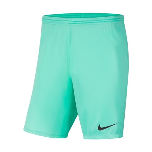 Nike Park Iii Nb - Pantaloncini Unisex Per Bambini, Unisex - Bambini, Pantaloncini, Bv6865-354, Hyper Turq/Nero, L