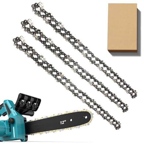 Confezione Da 3 Catene Per Motosega Per Barra Da 30 Cm, 3/8" Lp 45 Maglie Di Azionamento, Calibro 109,2 Cm, Catena Di Ricambio Adatta Per Ryobi Ocs183