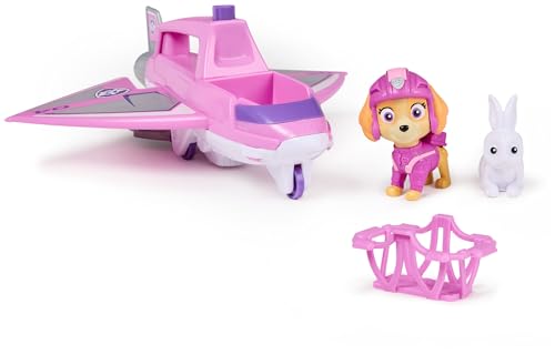 Paw Patrol Air Rescue - Base Veicolo Aereo Di Salvataggio Con Funzione E Personaggio Del Cane, Giocattolo Per Bambini Dai 3 Anni In Su