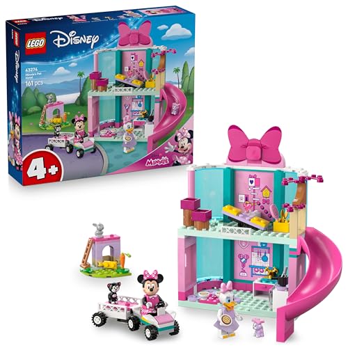 Lego ǀ Disney L’Hotel Degli Animali Di Minni - Giocattolo Con Le Mini Bamboline Di Minnie Mouse, Paperina E 3 Cuccioli - Regalo Per Bambine Da 4 Anni