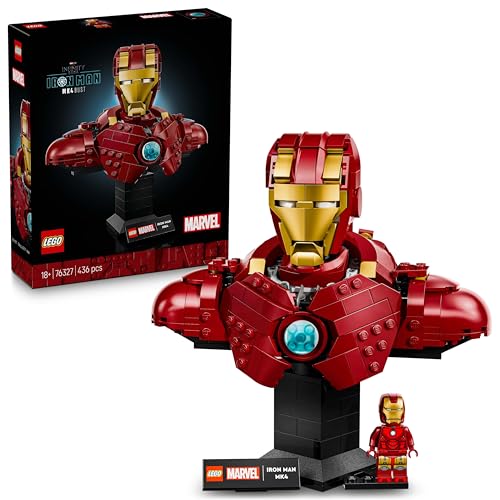Lego | Marvel Busto Di Iron Man Mk4 - Set Di Costruzioni Per Adulti Fai Da Te Con Minifigure Di Tony Stark, Cannoni A Spalla E Testa Rotante - Regalo 