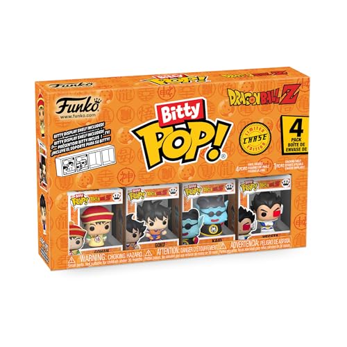 Funko Bitty Pop! Dbz - Cell - (First Form) 4Pk - Cell (First Form), Android 17, Android 18 E Una Mini Figura Misteriosa A Sorpresa - 0.9 Inch (2.2 Cm)