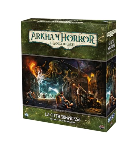 Asmodee - Arkham Horror Lcg – La Città Sommersa – Esp. Campagna, Espansione Gioco Da Tavolo, 1-4 Giocatori, 14+ Anni, Edizione In Italiano