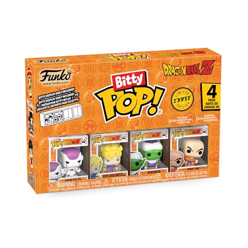Funko Bitty Pop! Dbz - Kid Buu 4Pk - Kid Buu, Vegito, Majin Vegeta E Una Mini Figura Misteriosa A Sorpresa - 0.9 Inch (2.2 Cm) - Dragon Ball Z Da Coll