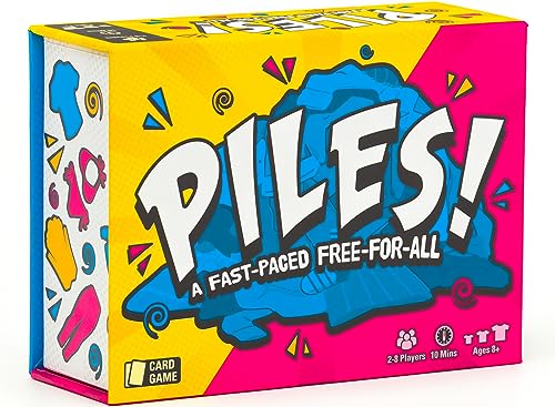 Lost Boy Entertainment – Piles – Jeux De Cartes – Jeux Familiaux – Pour Enfants À Partir De 8 Ans – Jeux Pour Adultes – Soirée De Jeux En Famille – Je