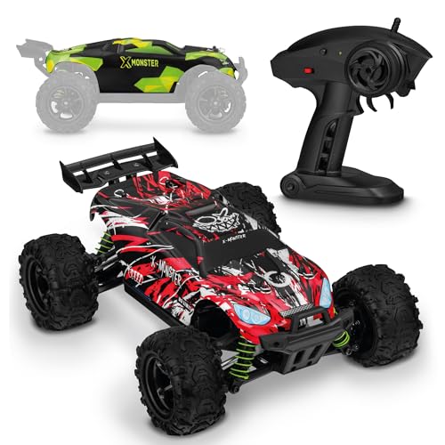 Overmax X-Monster 3.5 Auto Rc Rally Velocità Di 45 Km/H Autonomia Di 40 Minuti Con 2 Batterie Da 1700 Mah Trasmissione 4X4 Pneumatici Ad Alte Prestazi