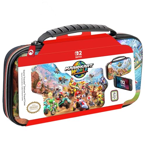 Rds - Custodia Da Viaggio Deluxe Con Licenza Nintendo Switch 2, Nintendo Switch Oled E Nintendo Switch Systems Mario Kart Game Traveler Deluxe - Conti