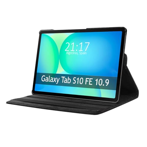 Custodia Girevole 360 Per Samsung Galaxy Tab S10 Fe Colore Nero