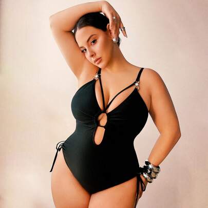 Costumi da bagno interi oversize, accessori da spiaggia