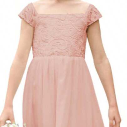 Abiti da damigella d'onore, abiti in chiffon a trapezio, abiti per bambine, abiti da compleanno, matrimonio, festa e comunione