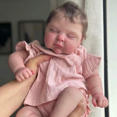 Bambola Reborn Ragazza 19 pollici 48 cm Corpo in morbido cotone Realistico La bambola Reborn Babies sembra un bambino vero