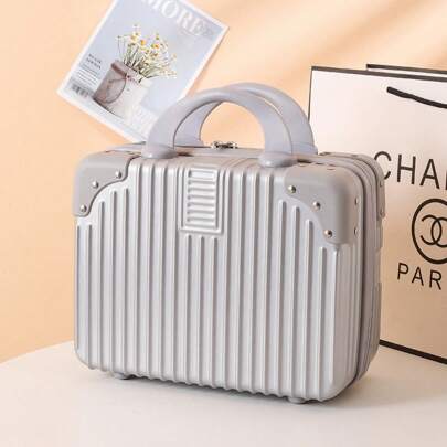 1 pezzo Borsa cosmetica portatile, borsa da toilette da viaggio con manico, borsa cosmetica multifunzionale, custodia cosmetica carina e portatile da