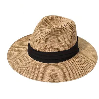 Cappelli di paglia da donna, cappelli da sole, cappelli da spiaggia, cappelli per viaggi di vacanza