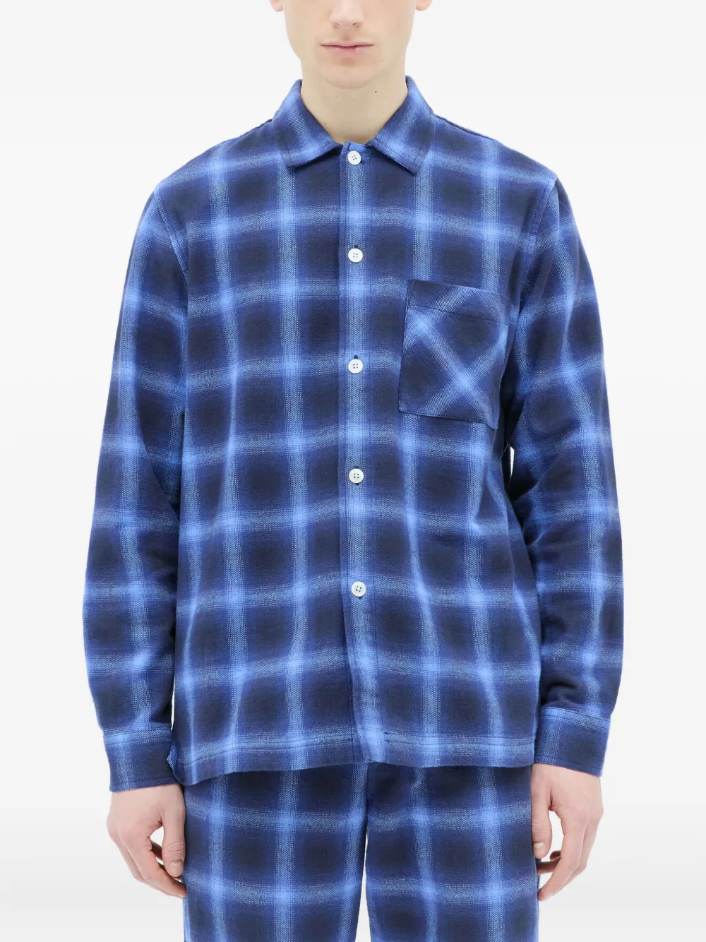 TEKLA checked shirt - Blu