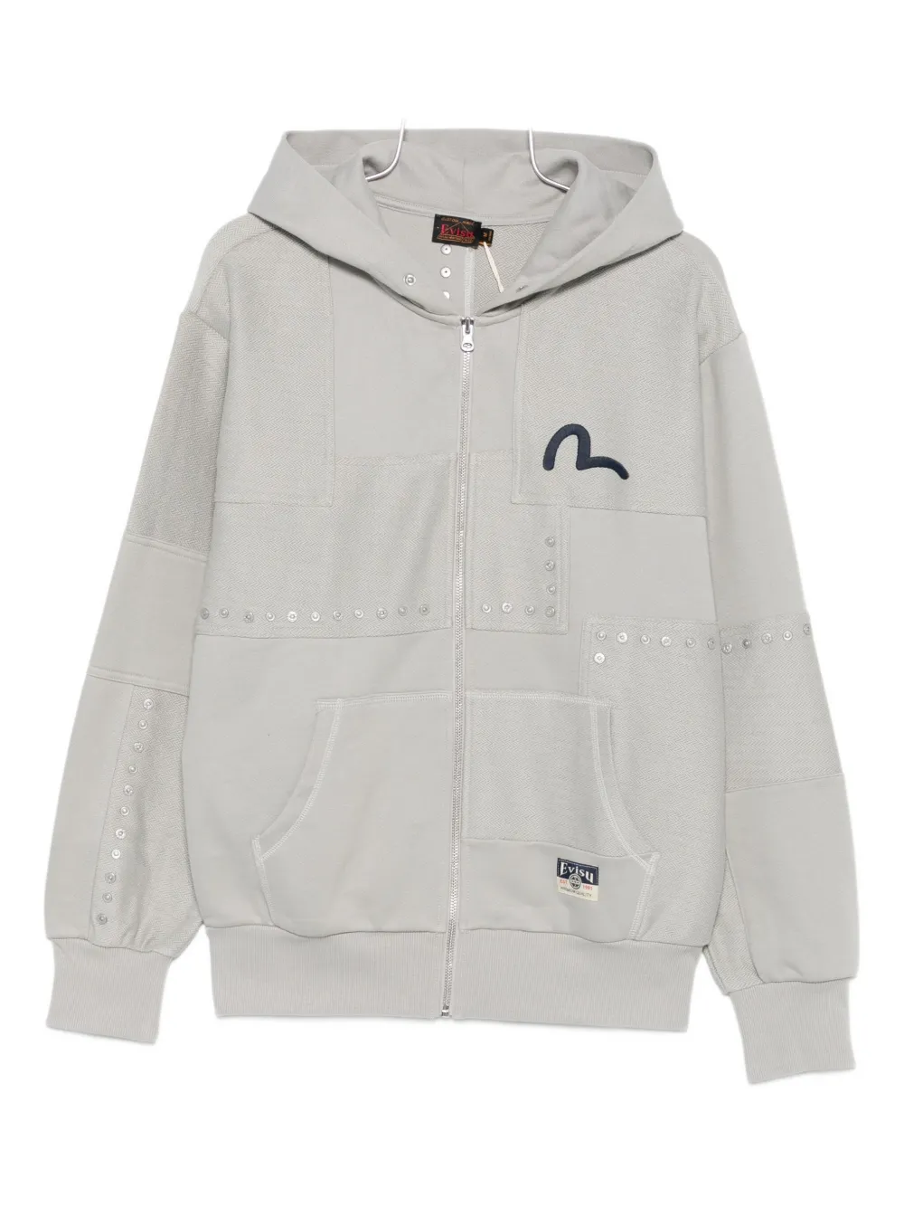 EVISU zip-up hoodie - Grigio
