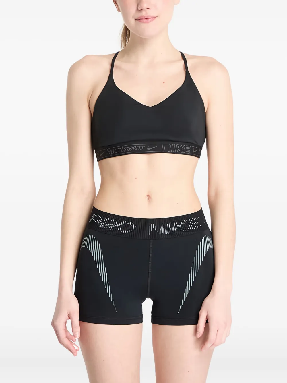 Nike padded adjustable sports bra - Nero