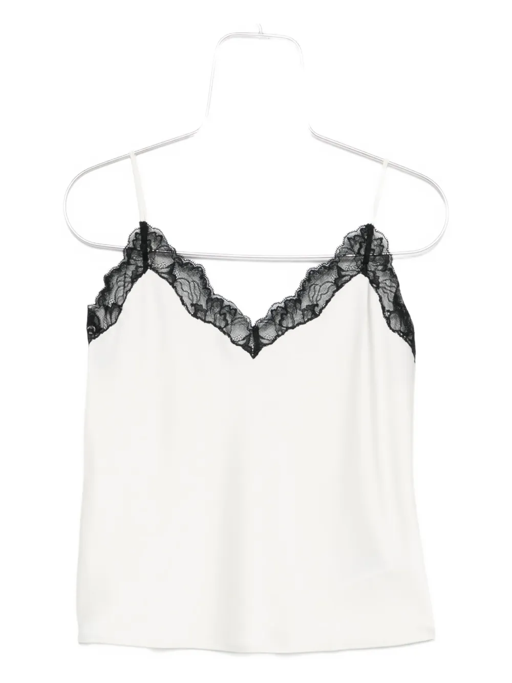 Calvin Klein lace-trimmed camisole top - Toni neutri