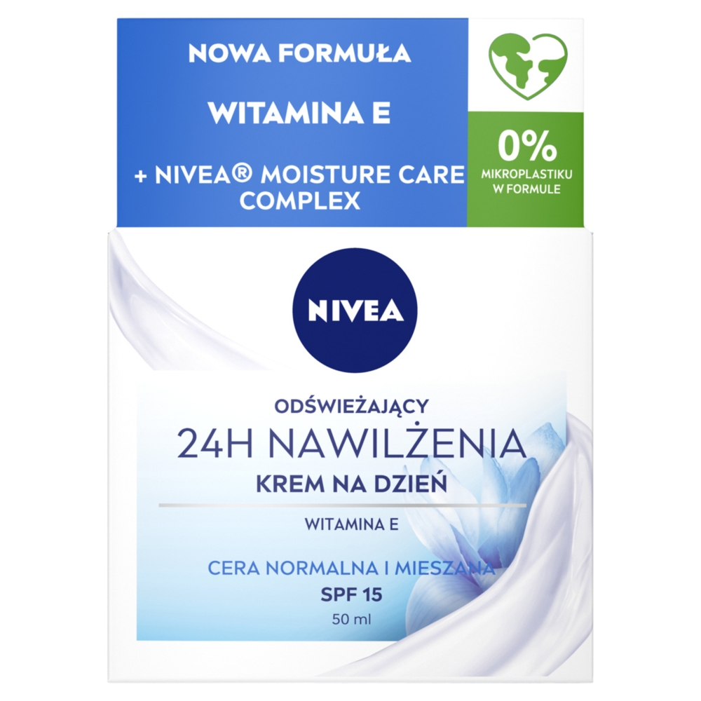 Nivea 24H Idratazione Crema Rinfrescante Giorno per Pelle Normale e Mista 50 ml 50 ml