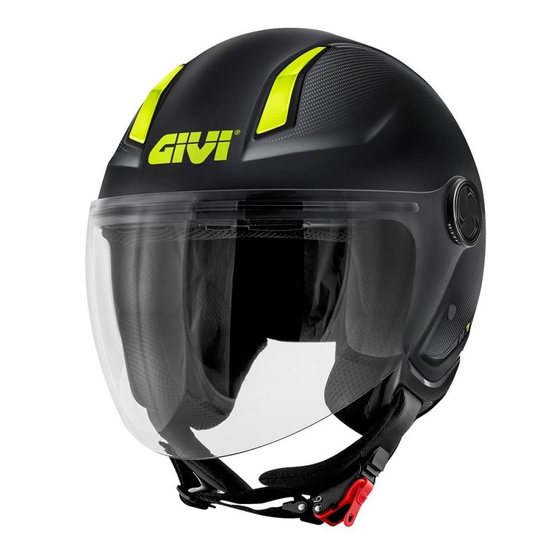 Casco Jet Givi 11.7 Solid Nero Giallo L