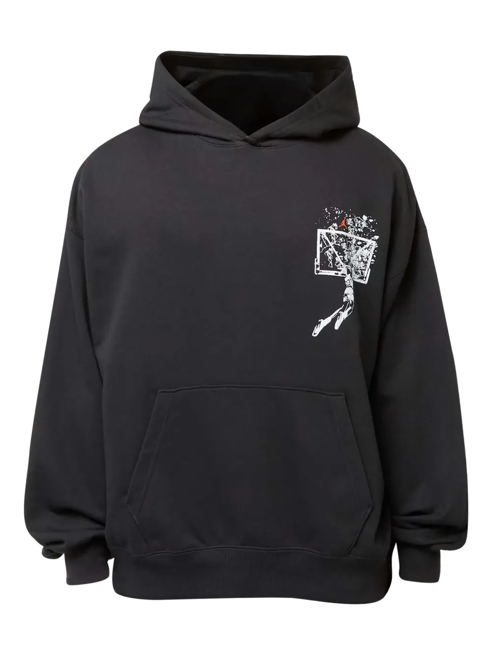 Nike basketball-print hoodie - Nero