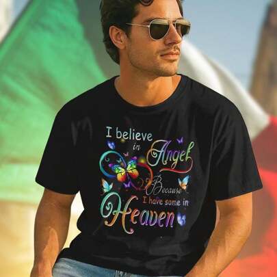 Angel Heaven Maglietta Uomo Moda Casual T Shirt Leggera  Qualità Confortevole Regalo Uomo Offerta Imperdibile Acquista Subito Online