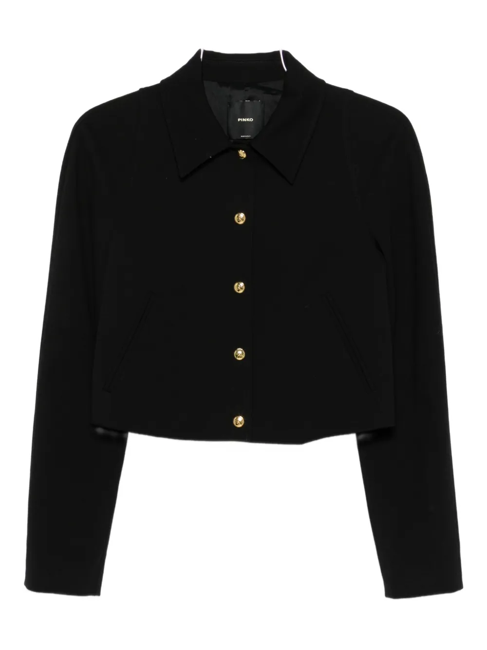 PINKO cropped jacket - Nero