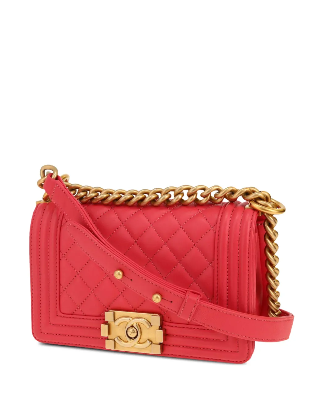 CHANEL Pre-Owned Mini Boy shoulder bag - Rosa