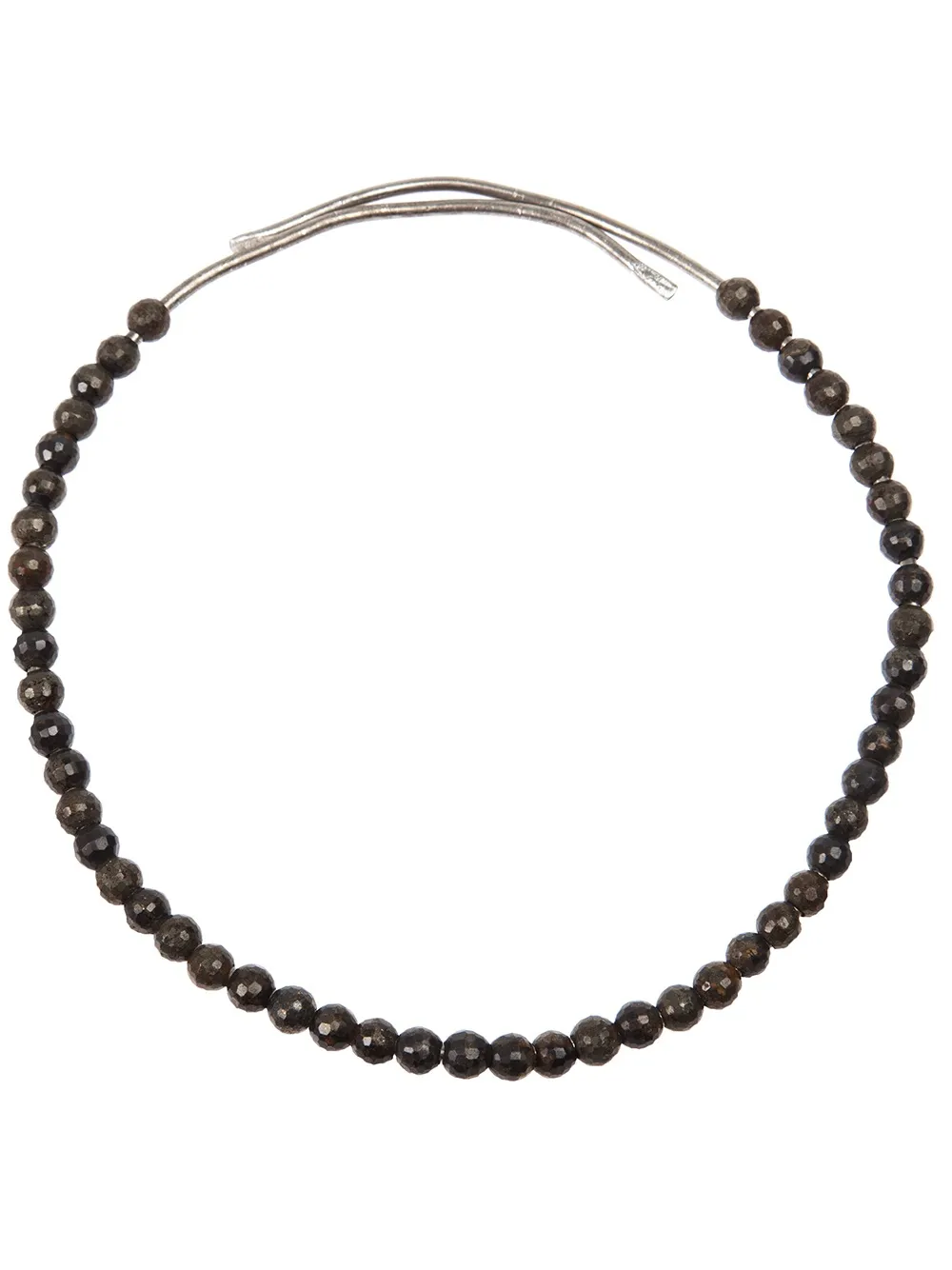 Goti beaded necklace - DARK KHAKI